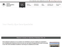 Tablet Screenshot of dennislinoptometry.com